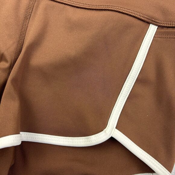 NEW Free People Movement Island Time Active Shorts Brown Size Small Retro 70s - Picture 6 of 11